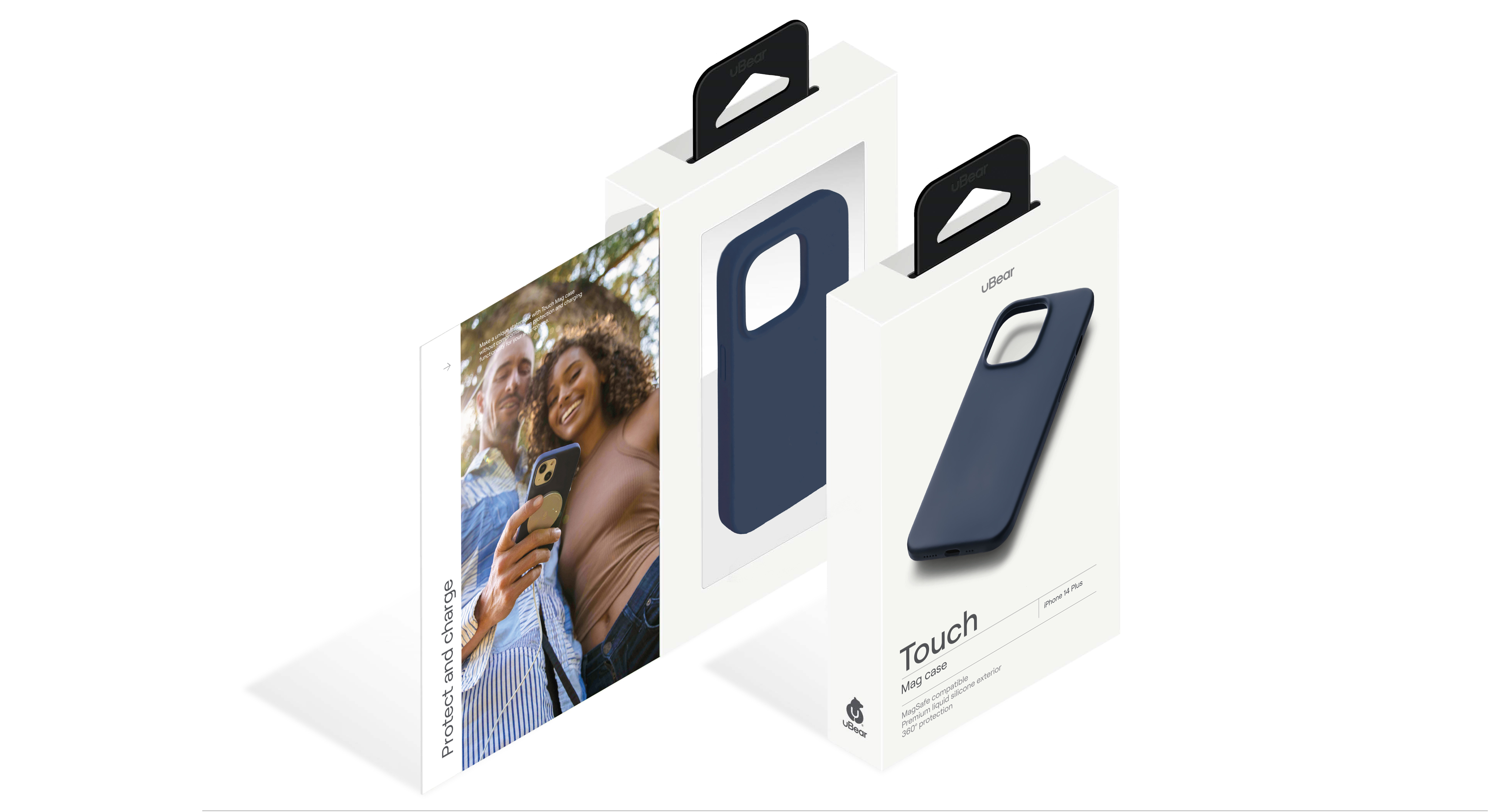 Чехол защитный uBear Touch Mag Case для iPhone 14 Plus, тёмно-синий