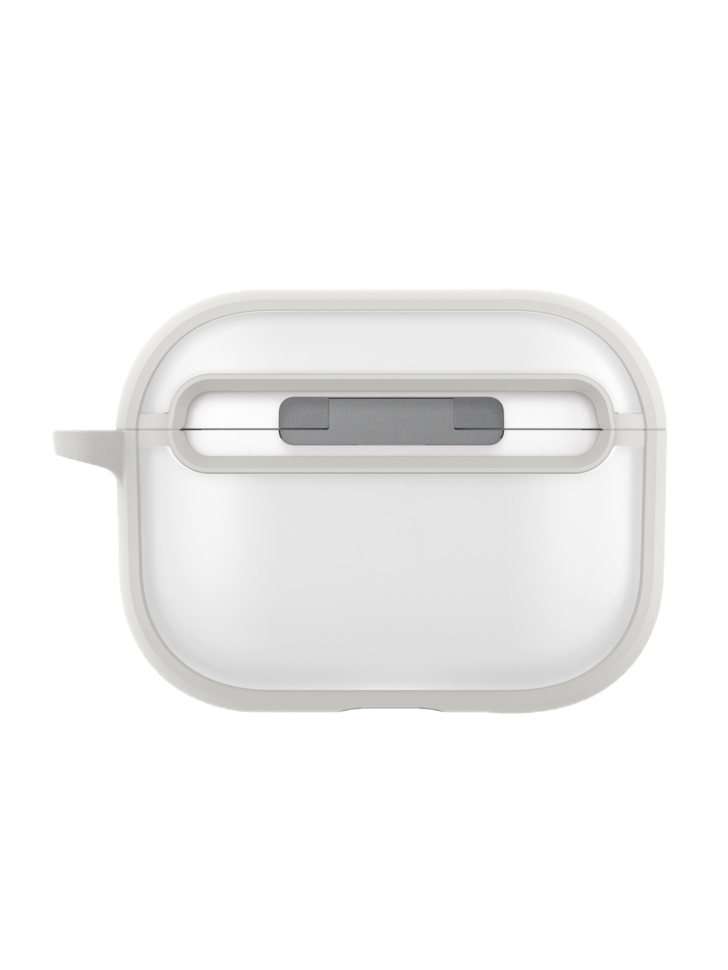 На фото изображено Чехол Uniq Veren для AirPods Pro 3, Chalk Frost