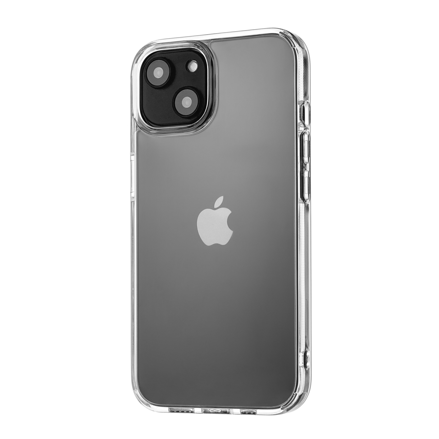 На фото изображено Чехол защитный uBear Real Case для iPhone 14, усиленный, прозрачный