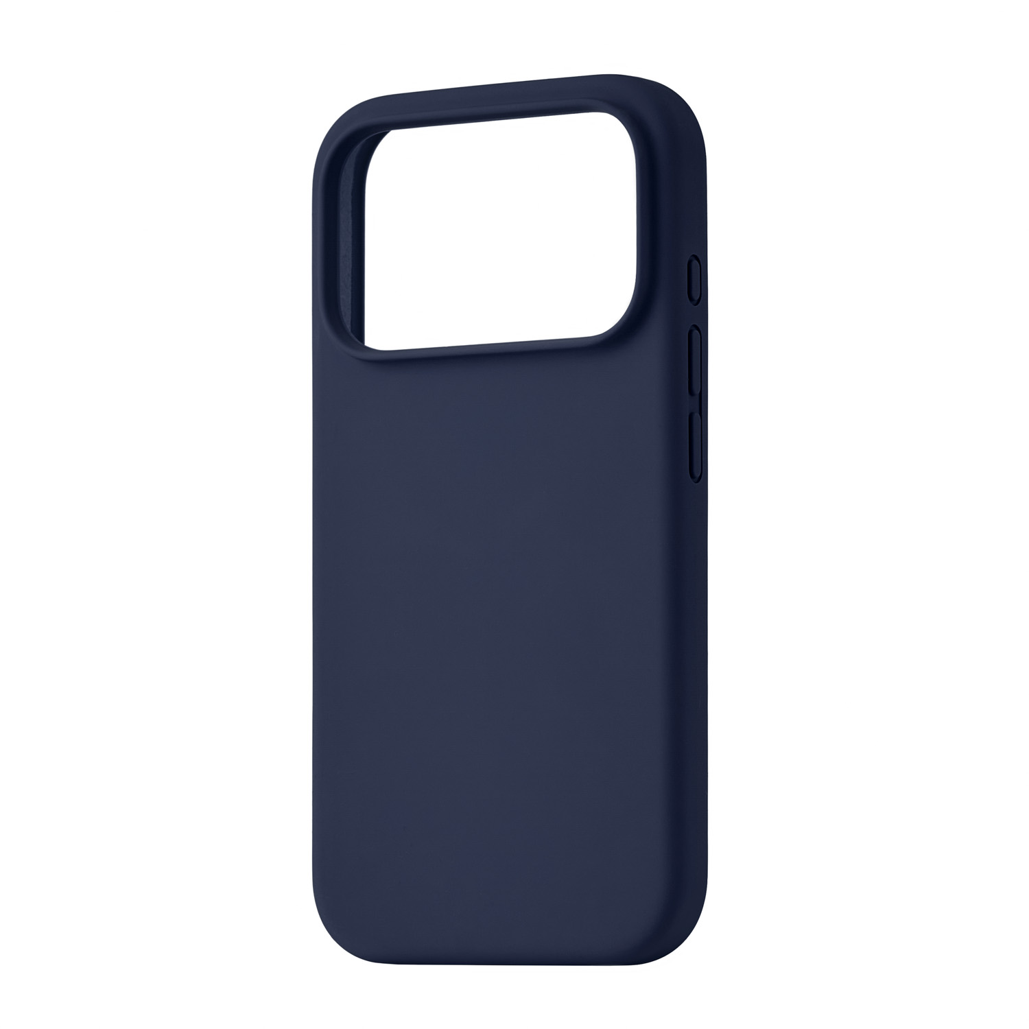 На фото изображено Чехол защитный uBear Touch Mag Case для iPhone 17 Pro, MagSafe, темно-синий