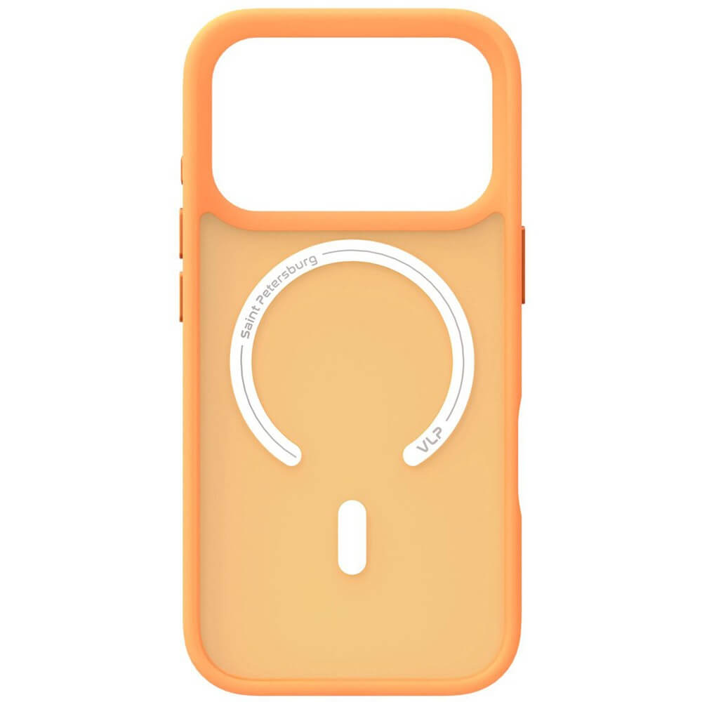 Фото Чехол защитный VLP LITE Bloom Case с MagSafe для iPhone 17 Pro, оранжевый На фото изображено Чехол защитный VLP LITE Bloom Case с MagSafe для iPhone 17 Pro, оранжевый