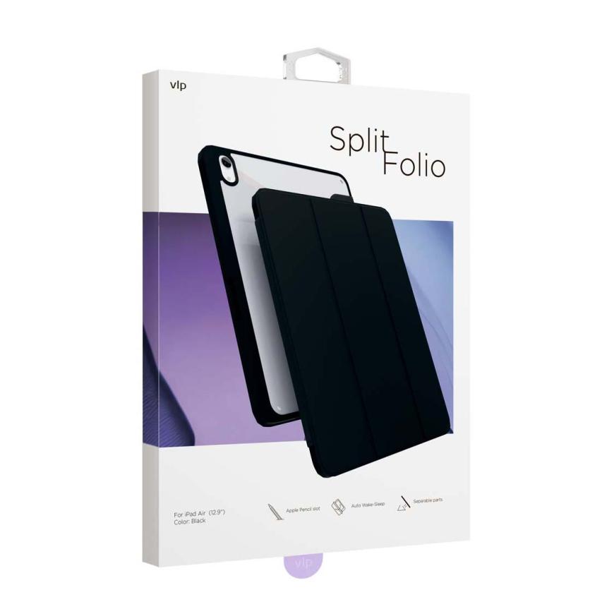 Защитный чехол VLP Split Folio для Apple iPad Air 13 (M2/M3), чёрный