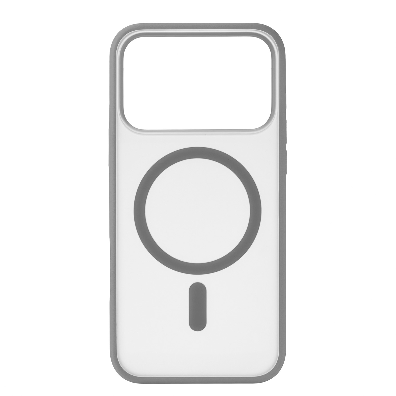 Фото Чехол защитный uBear Cloud Mag Case для iPhone 17 Pro, MagSafe, серый  На фото изображено Чехол защитный uBear Cloud Mag Case для iPhone 17 Pro, MagSafe, серый