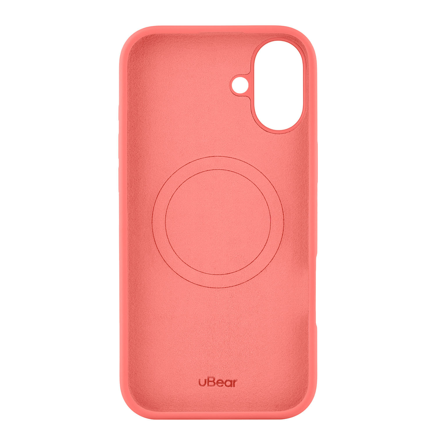 Чехол защитный uBear Touch Mag Case для iPhone 16 Plus, коралловый