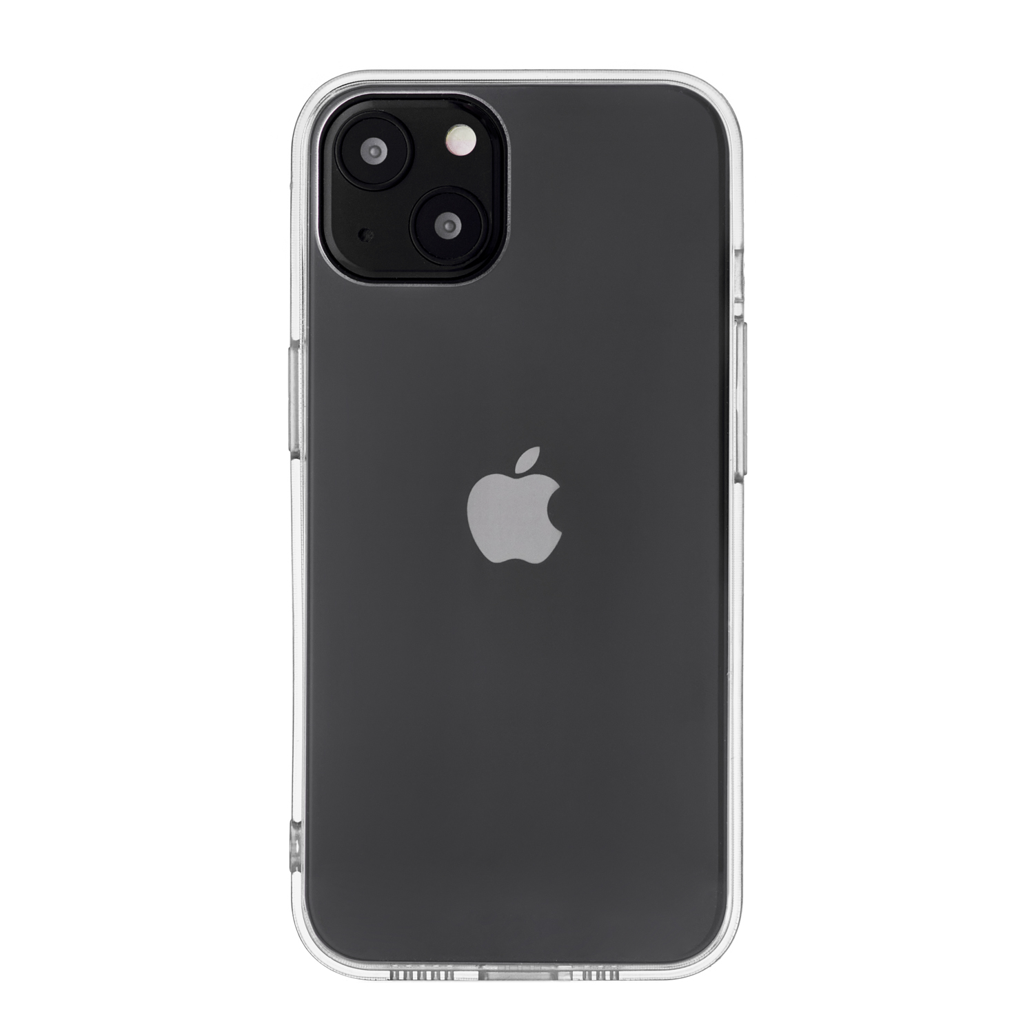На фото изображено Чехол защитный uBear Real Case для iPhone 14, усиленный, прозрачный