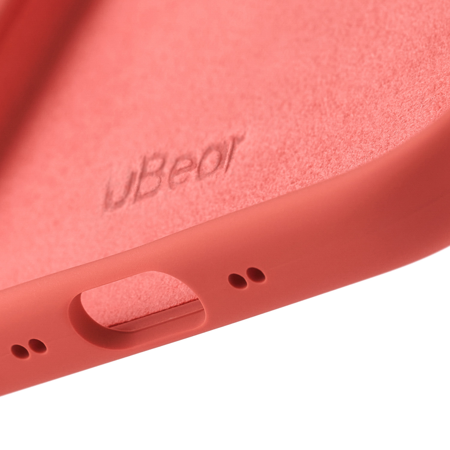 На фото изображено Чехол защитный uBear Touch Mag Case для iPhone 17 Air, MagSafe, коралловый