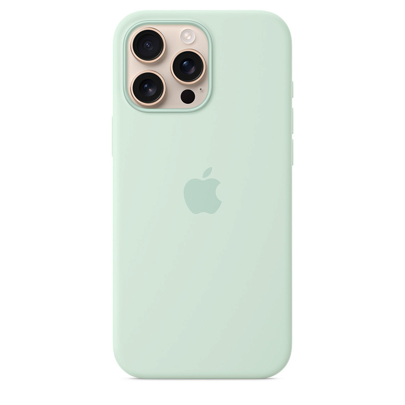 Чехол Apple для iPhone 16 Pro Silicone with MagSafe, аквамарин Чехол Apple для iPhone 16 Pro Silicone with MagSafe, аквамарин