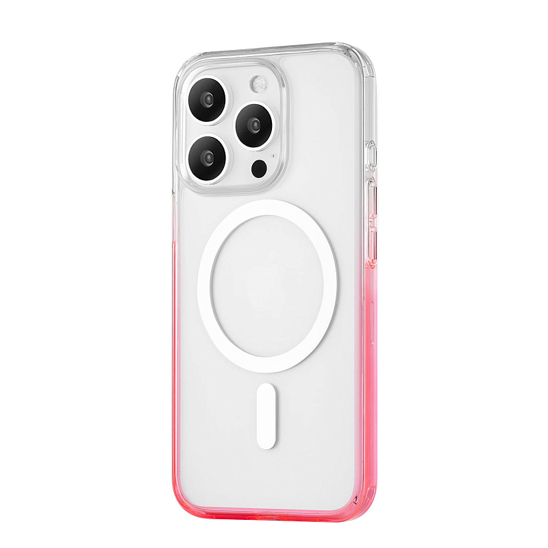 Чехол защитный uBear Fusion Mag Case для iPhone 16 Pro, неоновый розовый Чехол защитный uBear Fusion Mag Case для iPhone 16 Pro, неоновый розовый